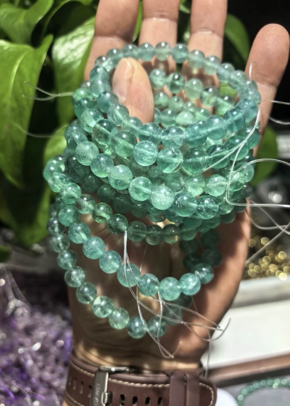 8MM Baja Blast Fluorite Bracelet